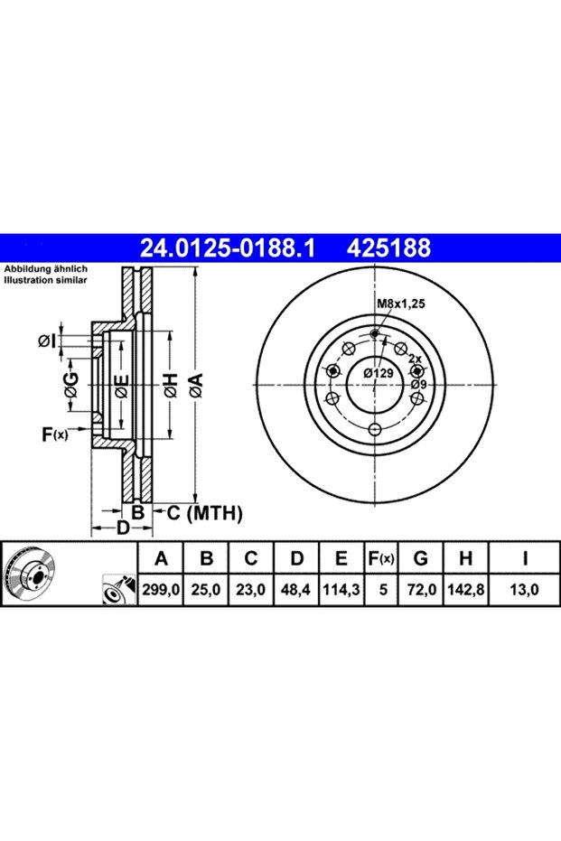 Спирачен диск за Mazda 6 - 1
