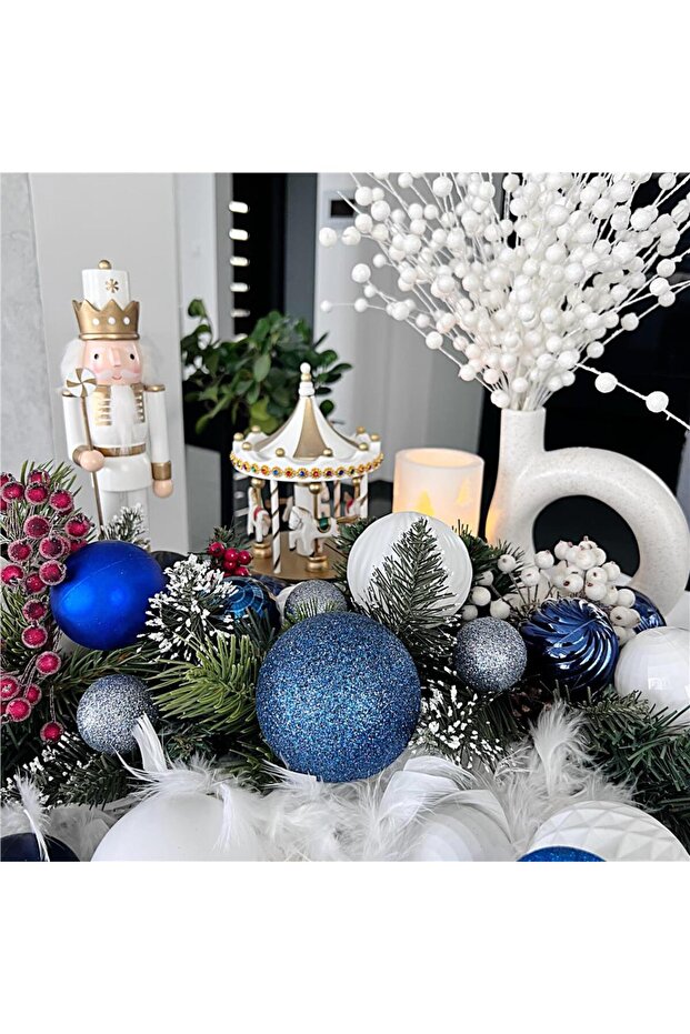 Коледна украса - Синьо - 14