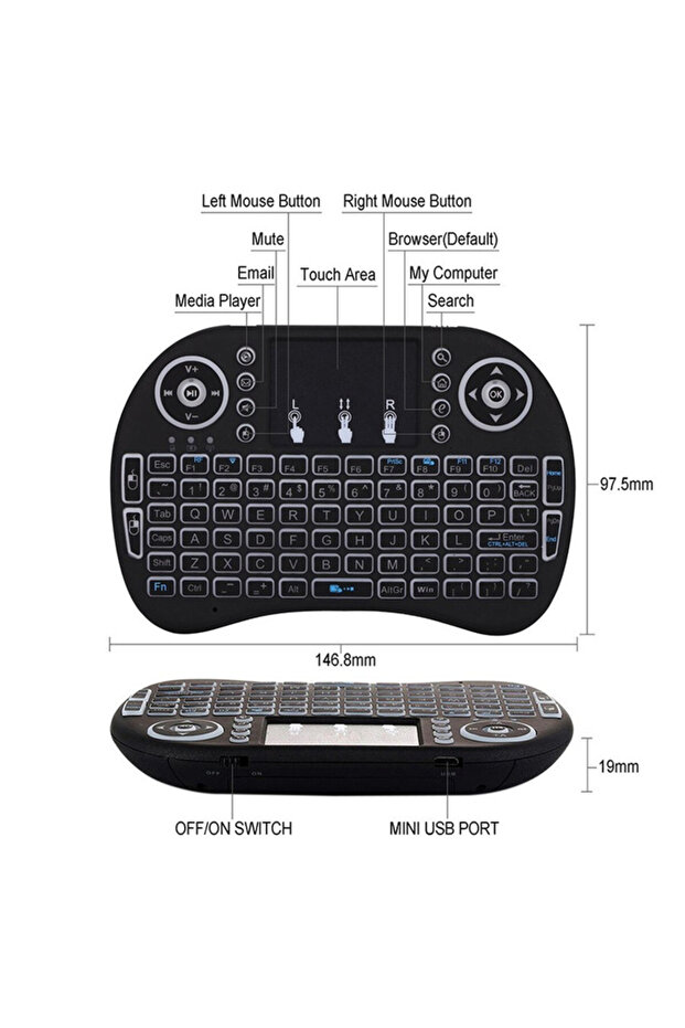 Mini Bluetooth Keyboard - 3