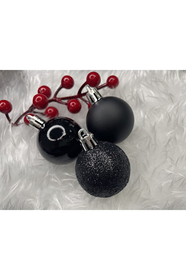 Коледна украса - Черно - 20