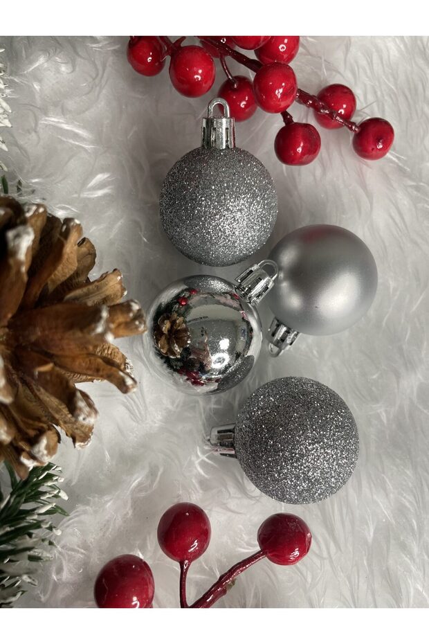 Коледна украса - Сребристо - 18