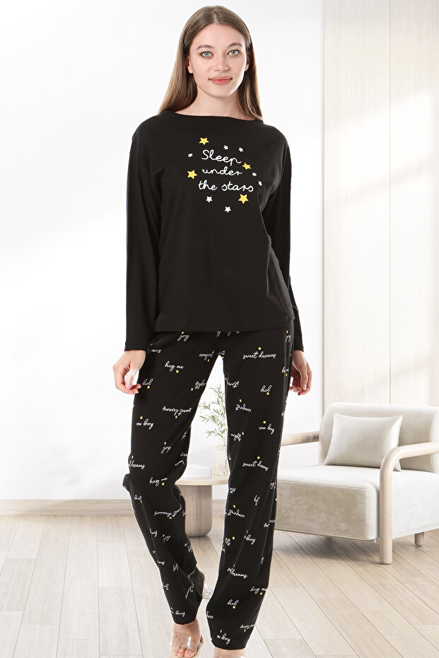 Cotton Long Sleeve Women's Pajama Set