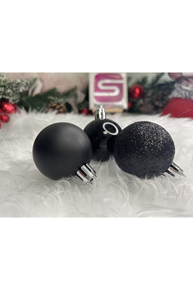 Коледна украса - Черно - 18