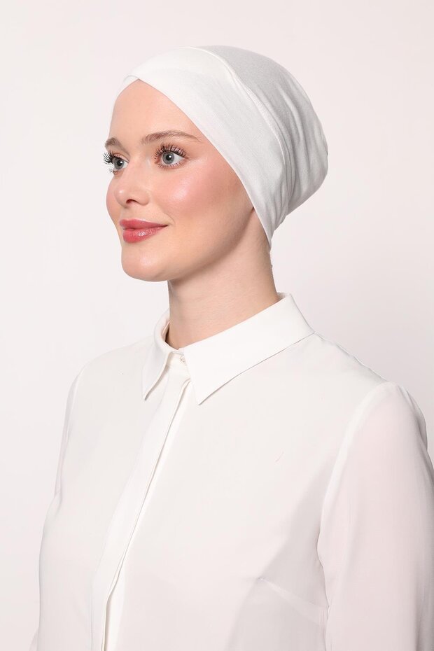 Ekru Pratik Çapraz Bone - 2