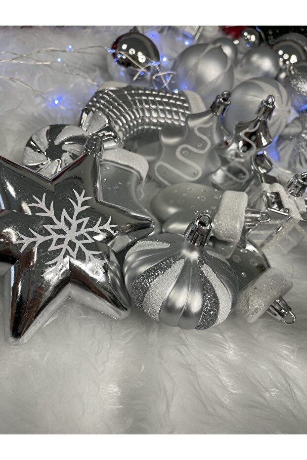 Коледна украса - Сребристо - 18