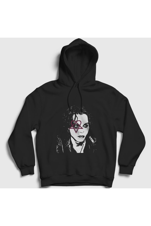 Unisex Black Poster Ville Valo Him Hooded Sweatshirt 579547Tt