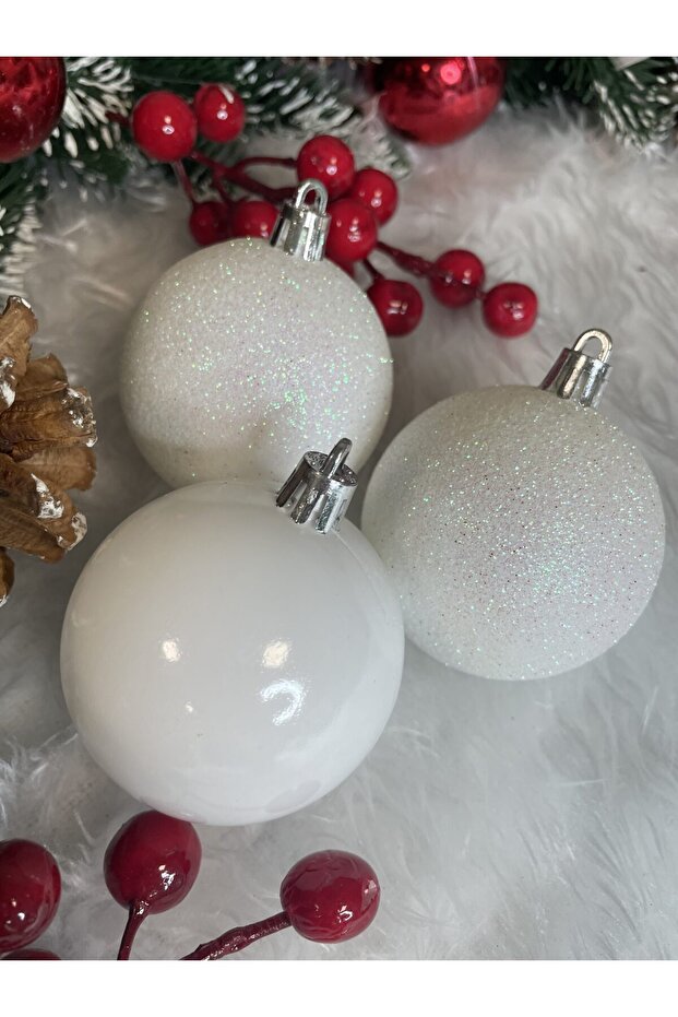 Коледна украса - Бяло - 16