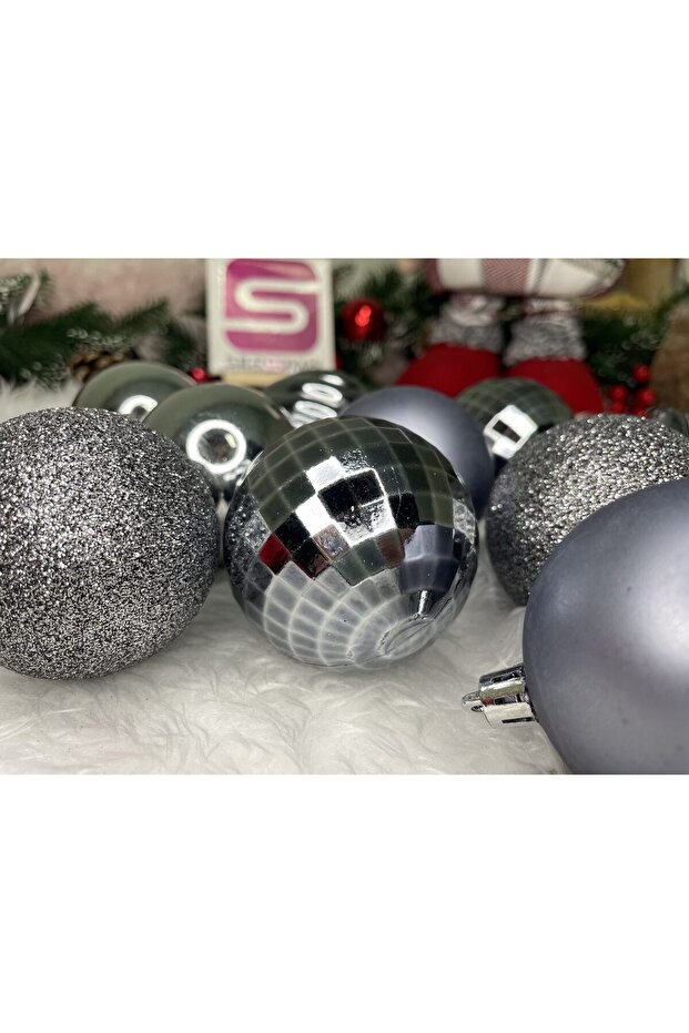 Коледна украса - Сребристо - 16