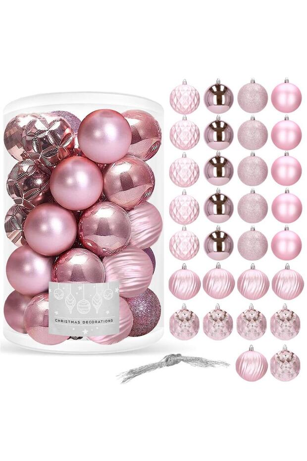 Коледна украса - Розово - 12