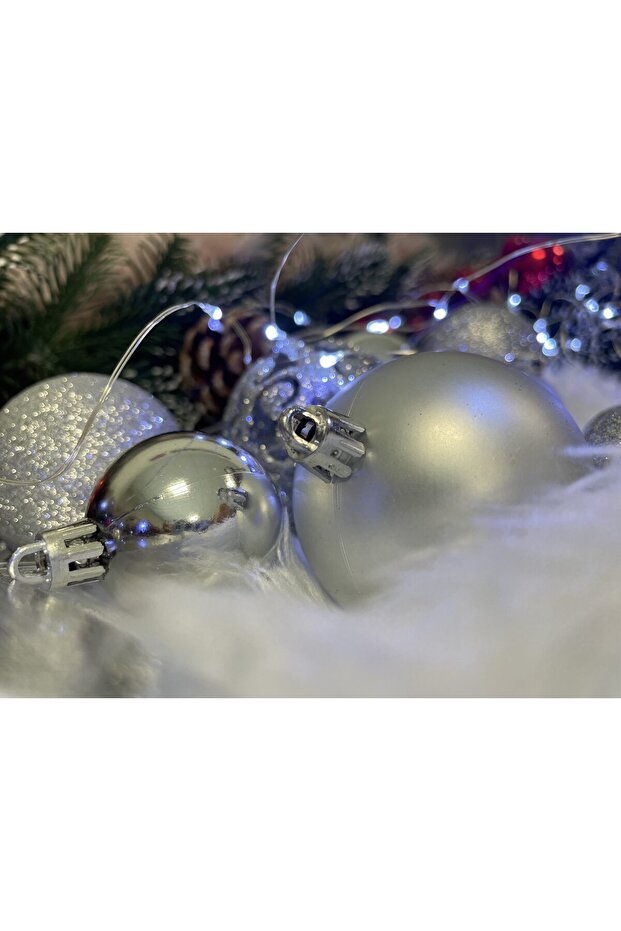 Коледна украса - Сребристо - 12