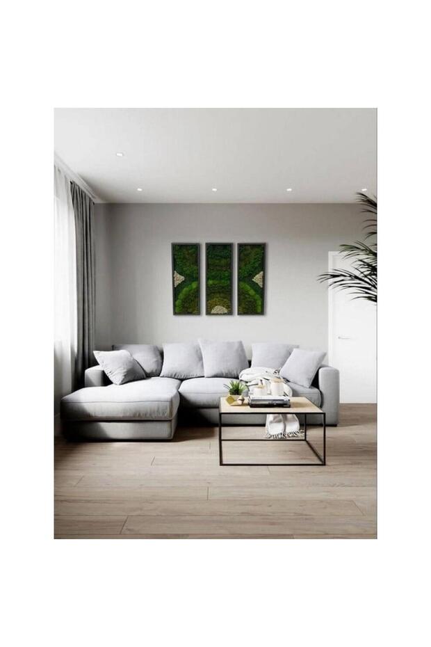 أريكة زاوية 180x300x80x90 سم - رمادي