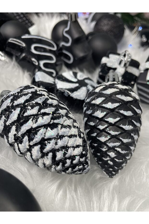 Коледна украса - Черно - 22