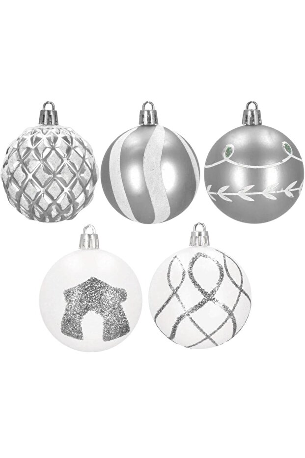Коледна украса - Сребристо - 4