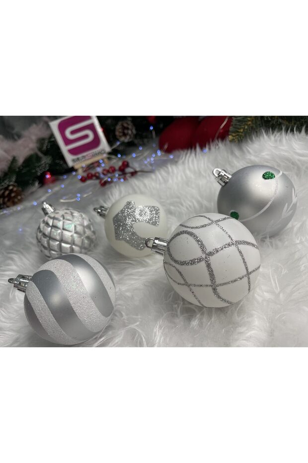Коледна украса - Сребристо - 13