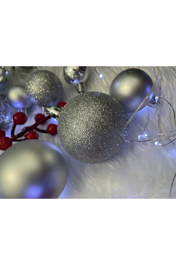 Коледна украса - Сребристо - 17