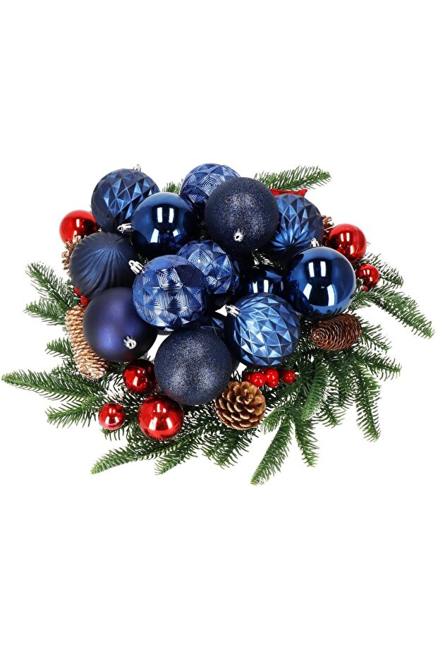 Коледна украса - Морскосиньо - 7