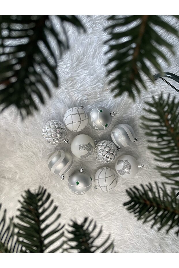 Коледна украса - Сребристо - 19