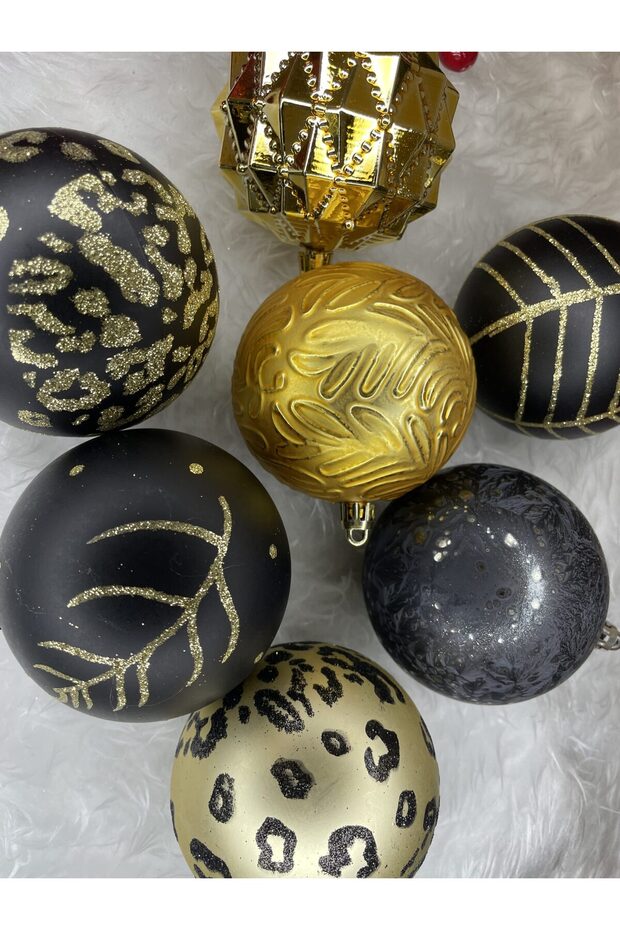 Коледна украса - Черно - 8