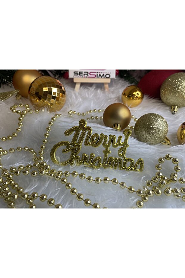 Коледна украса - Златисто - 10