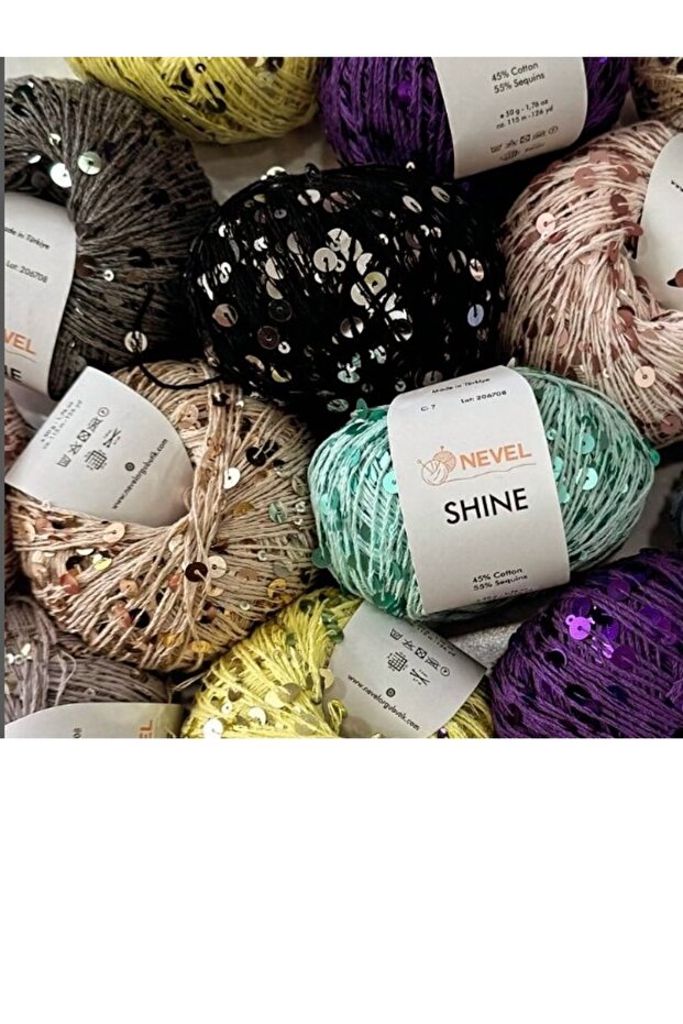 Shine Pullu İp - Krem Renk - 3