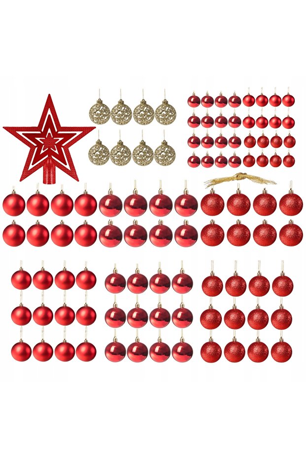 Коледна украса - Червено - 11