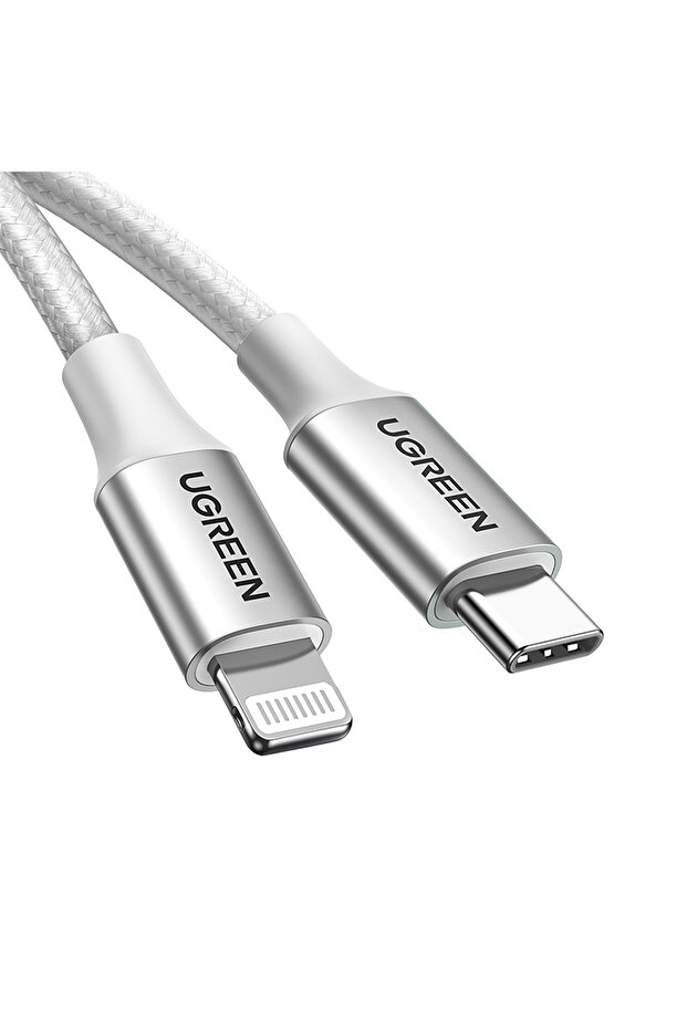Cablu USB-C - iPhone Lightning MFi 1m - Argintiu