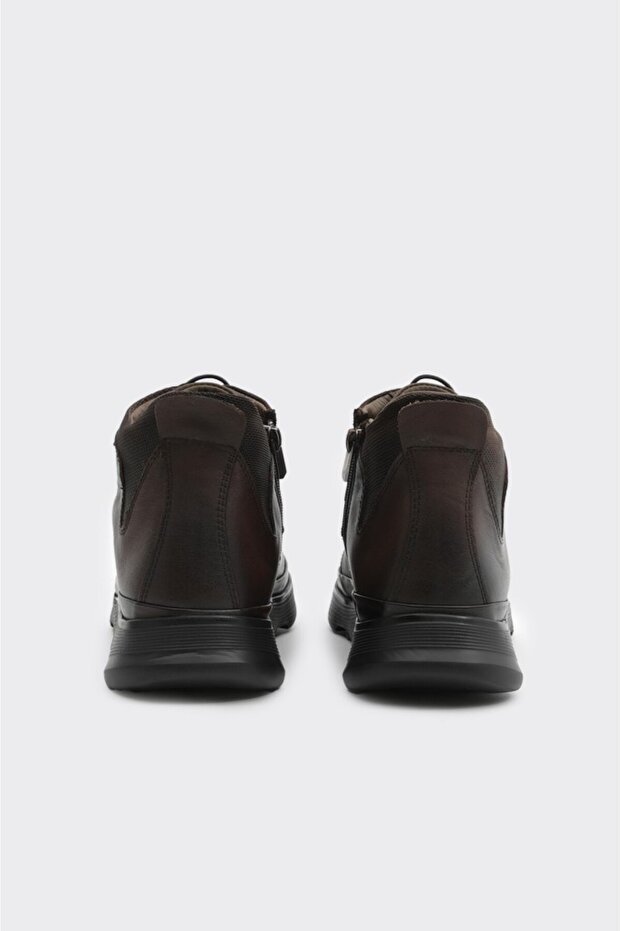 Fermuarlı Hakiki Deri Erkek Bot - 4