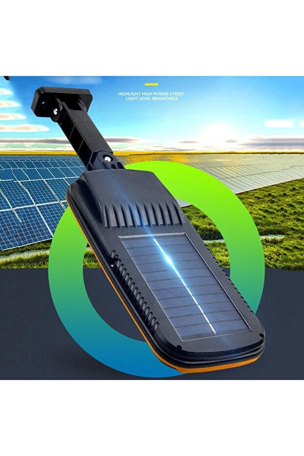 Set 2 x solar lamp, 168 x LED, 3 modes, with remote control 8019A - 2