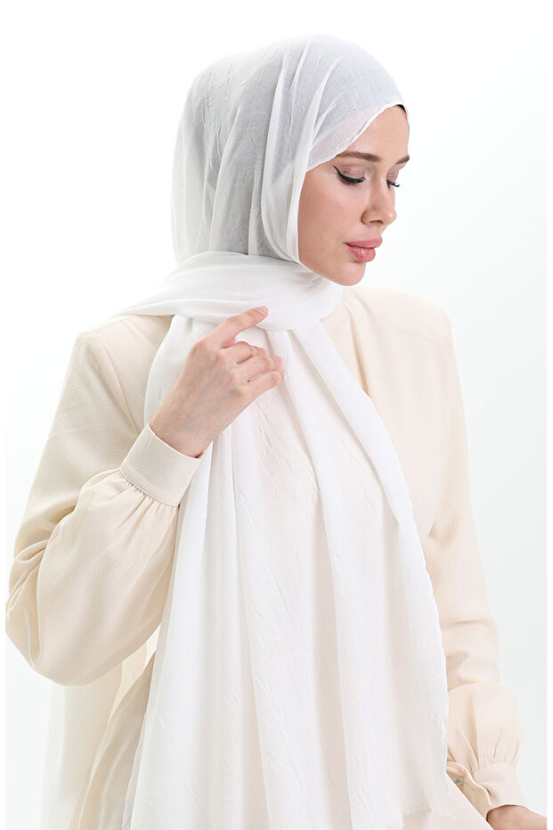 Bambu Şal 70281-29 Ekru - 2