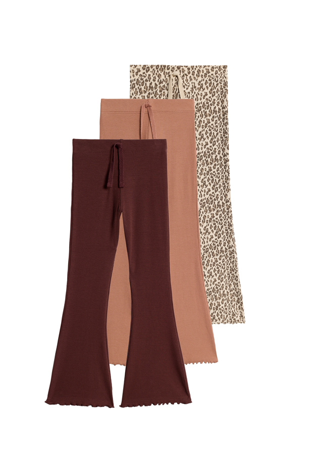 3’lü Pamuk Karışımlı Tayt Seti (2–8 Yaş) - 4