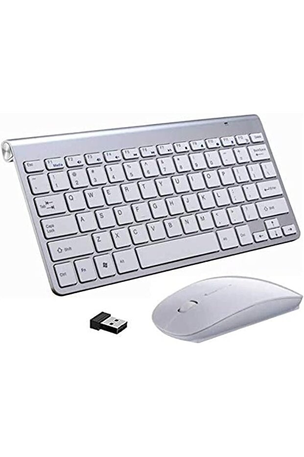 2.4Ghz Wireless Keyboard And Mouse Combo, Ultra Thin Portable Keyboard Compatible with Compu - 1