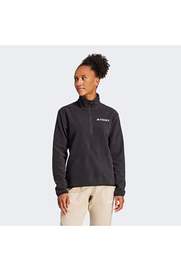 Jp0788 W Mt Ess Hz Fl Women's Fleece Sweatshirt Black