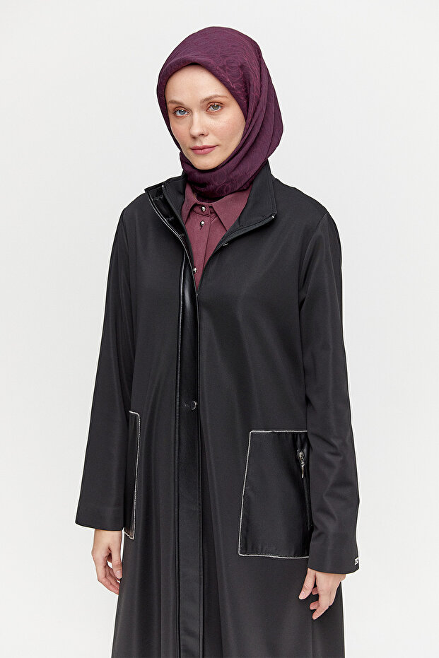 Fermuarlı Taş İşlemeli Kap - 4