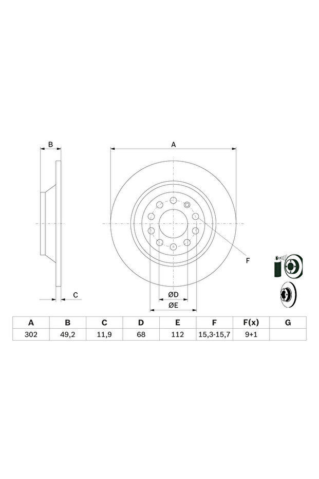 Спирачен диск Audi A6 C6 - 5
