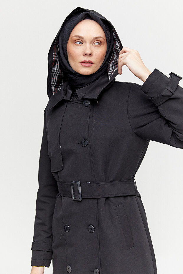 Çıkarılabilir Kapüşonlu Kruvaze Kap - 5