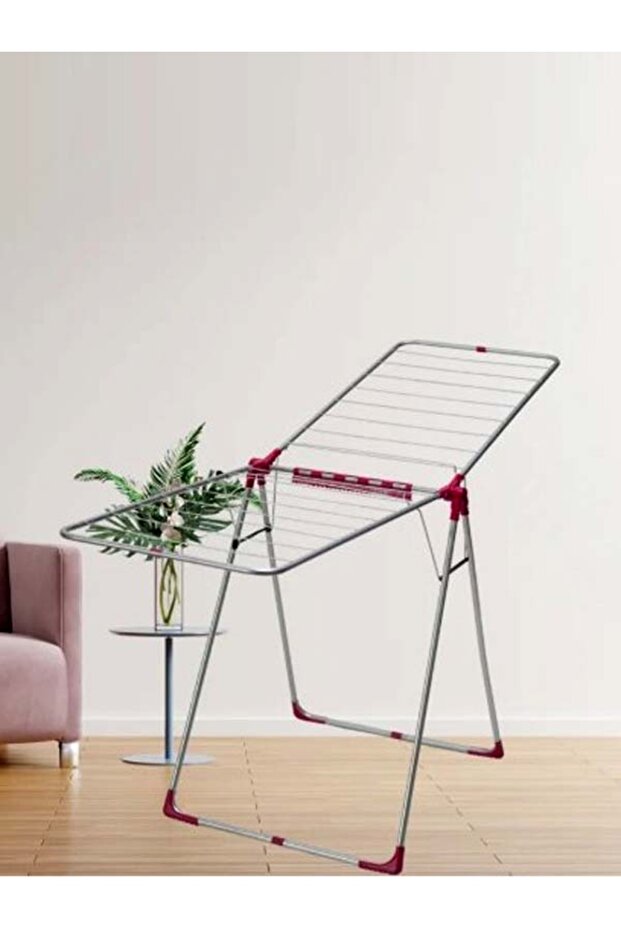 POINT Foldable Clothes Drying Rack with Sock Hangers, Lightweight, Portable, Space-Saving Design - 1