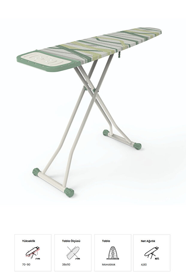 Aleece Beyaz Ütü Masası - 5