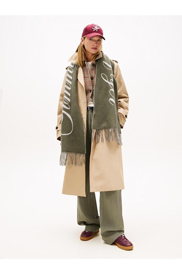 TOMMY SCRIPT LOGO SCARF - 4