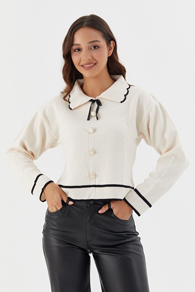 Baby Collar Sweater Cream