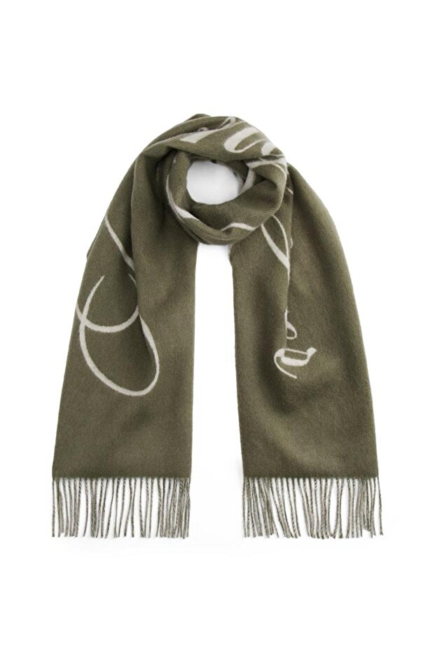 TOMMY SCRIPT LOGO SCARF - 1