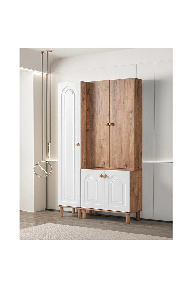 zakkum 3 kapaklı bohem portmanto ve ayakkabılık - 1