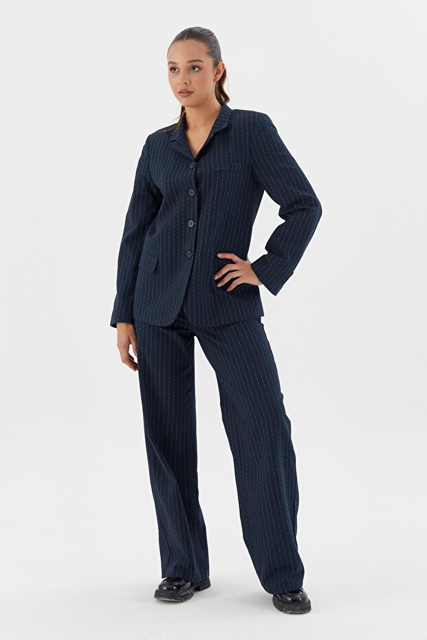 Striped Jacket Pants Set Laci