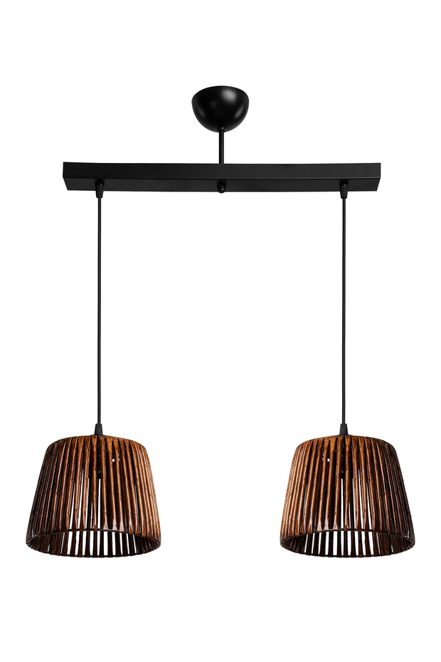 ROYA 2Lİ SIRALI AVİZE EL YAPIMI RUSTİK SALON OTURMA ODASI - 4