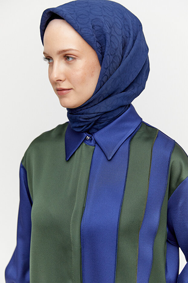 Çift Renk Saten Tunik - 5