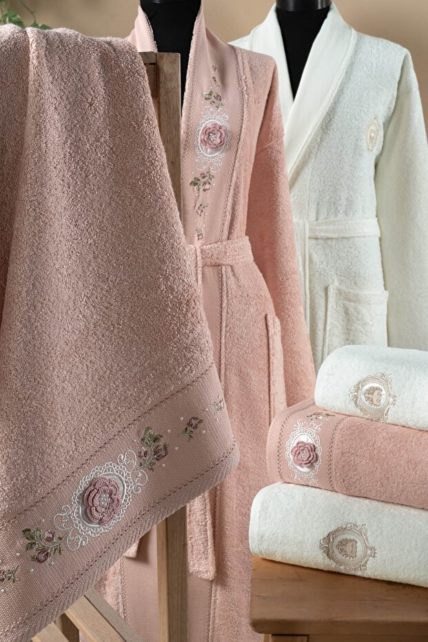 Duygu Bambu Bornoz Seti - 2