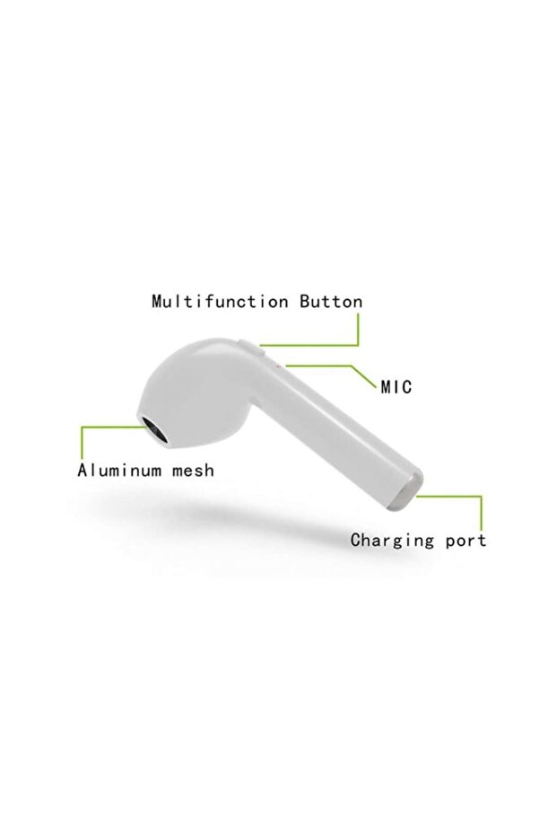Mini Bluetooth Headset i7 with Minimalist Design, Built-in Microphone for Handsfree Function - 2