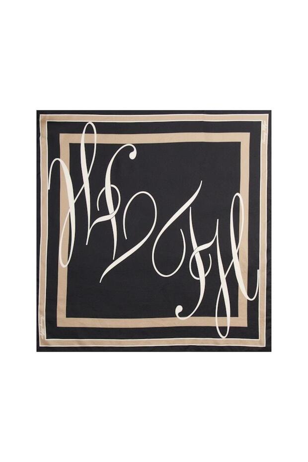 TH HERITAGE SCRIPT SILK SCARF - 1