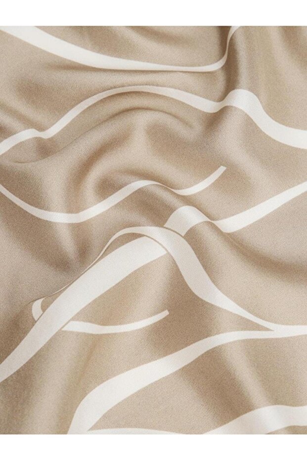 TH HERITAGE SCRIPT SILK SCARF Haki-OS-Bej - 3