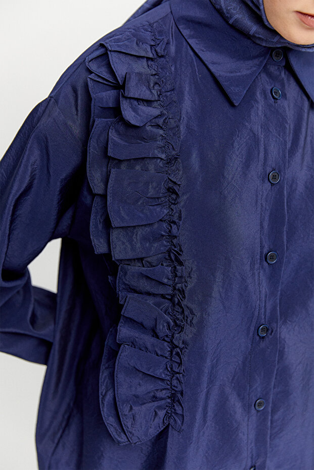 Volanlı Paraşü Tunik - 5