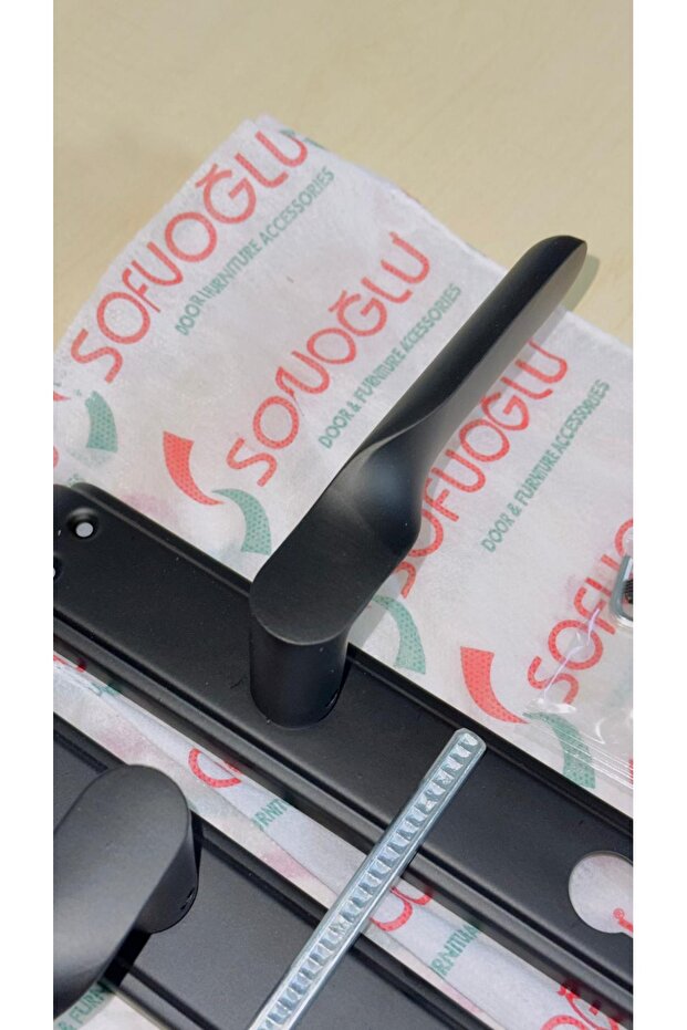 Siyah Çelik Kapı Kolu SOL Yön 1. Sınıf Kaliteli Paslanmaz( Smart-Anka) - 2